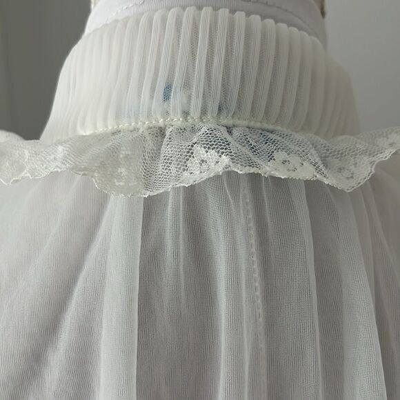 Vintage Sheer White Blouse - Picture 6 of 9